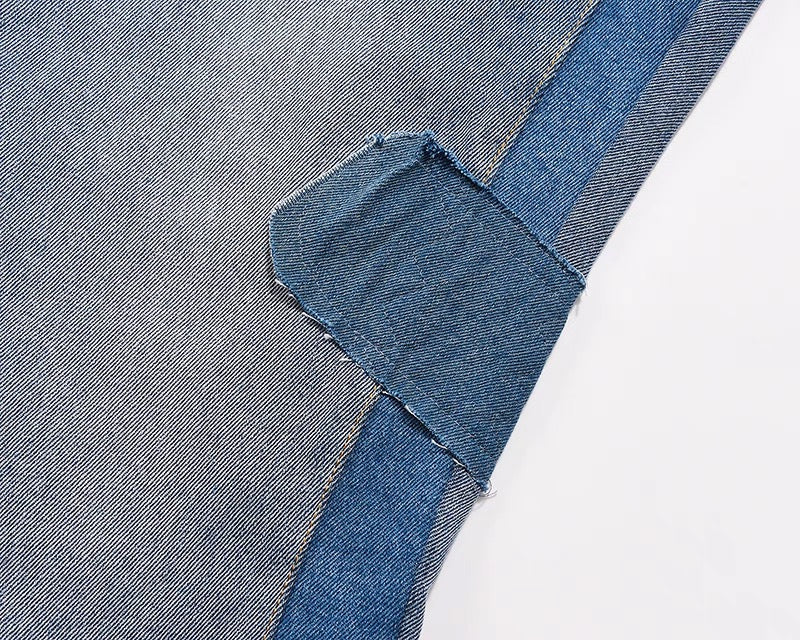 SPLICING PATCH JEANS