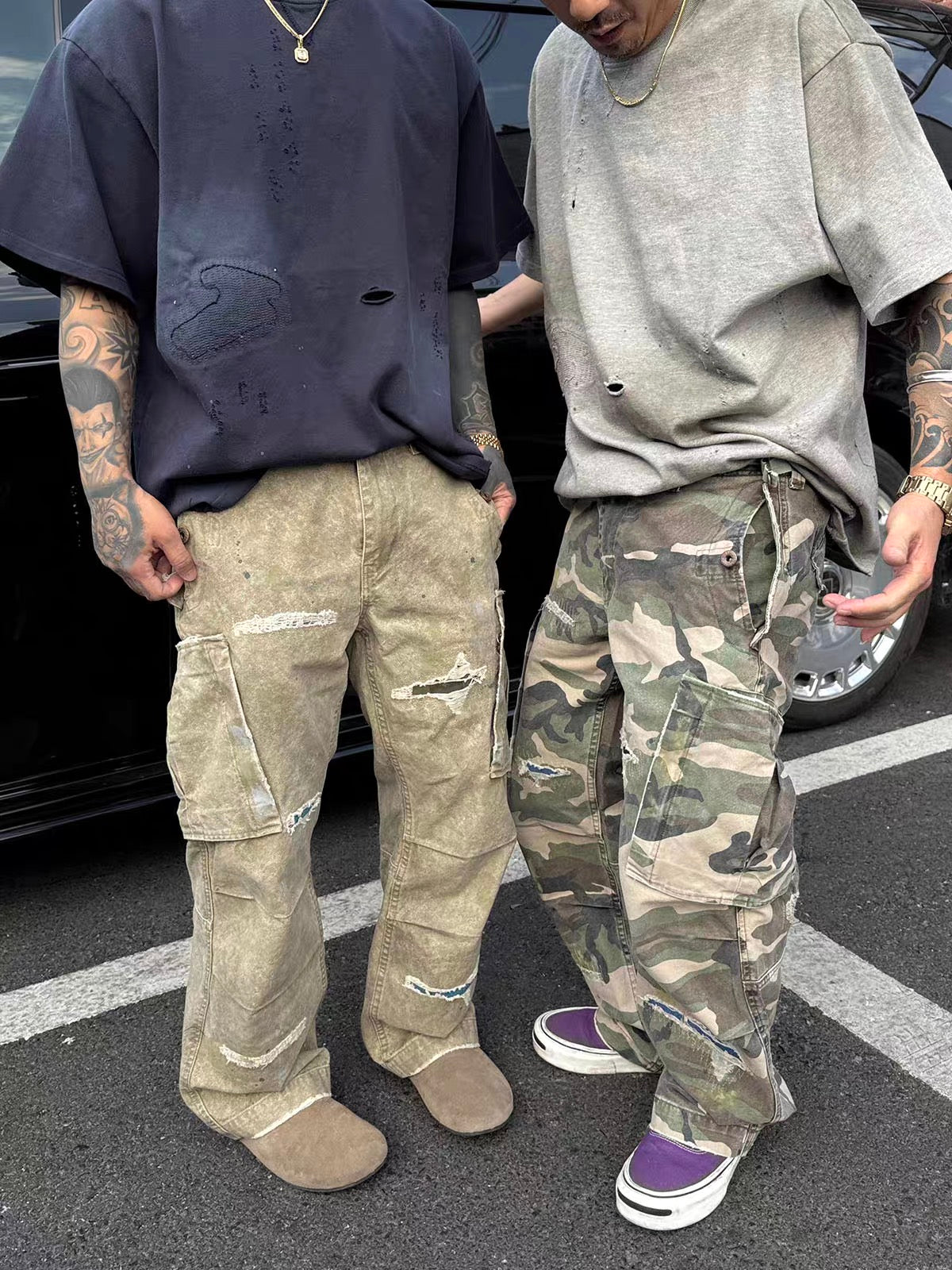 WASHED CRANE PANTS