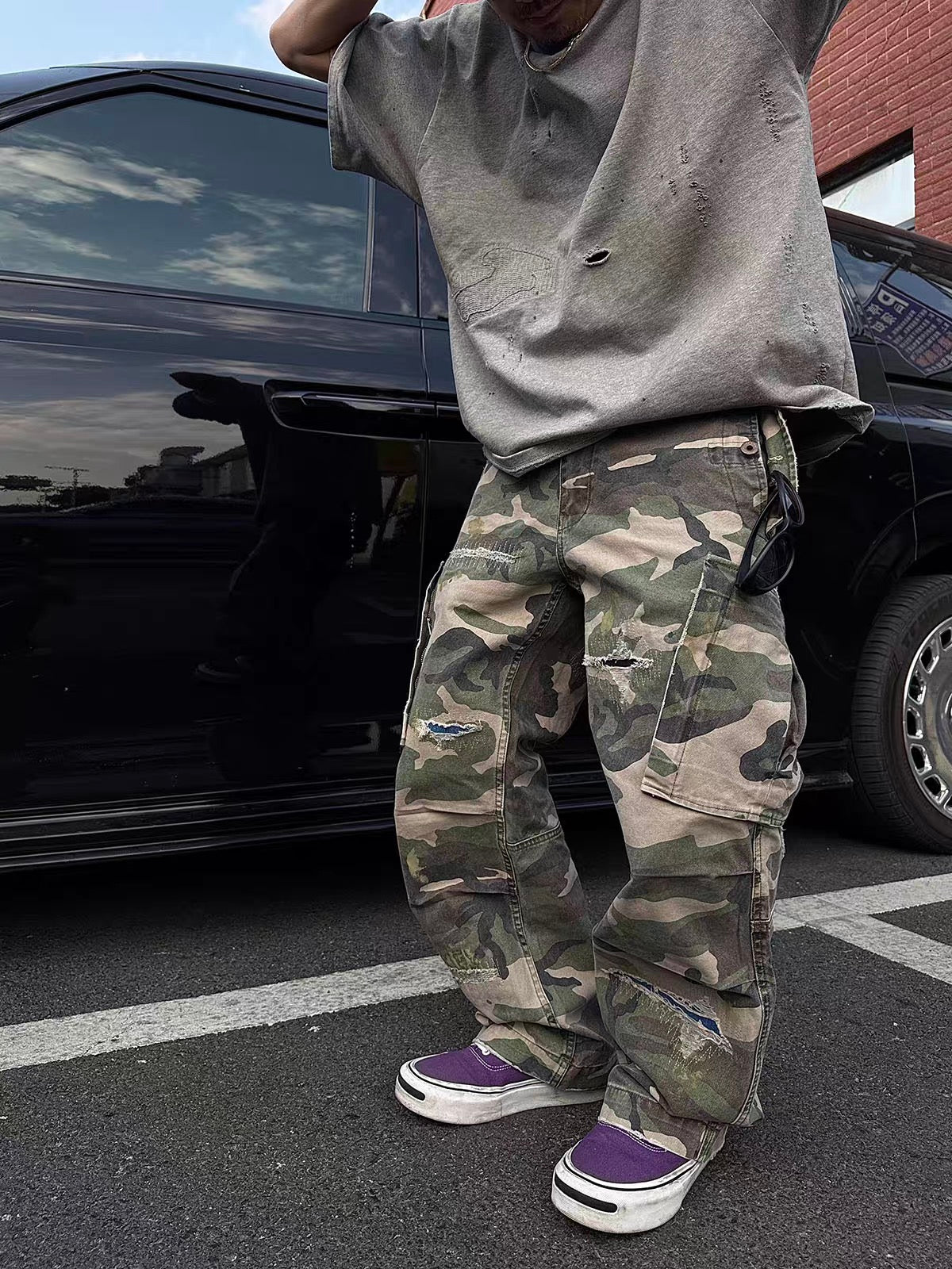 WASHED CRANE PANTS
