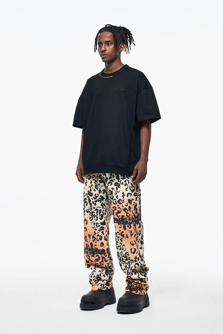 LEOPARD LOSE DENIM