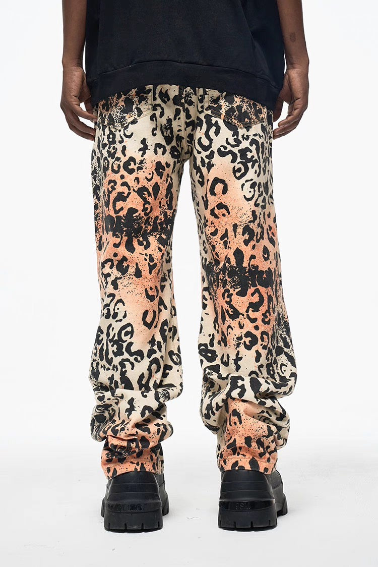 LEOPARD LOSE DENIM