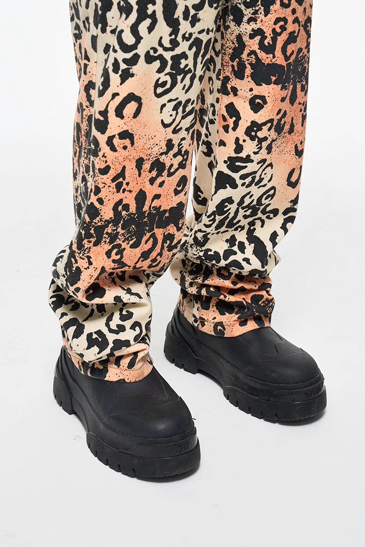 LEOPARD LOSE DENIM