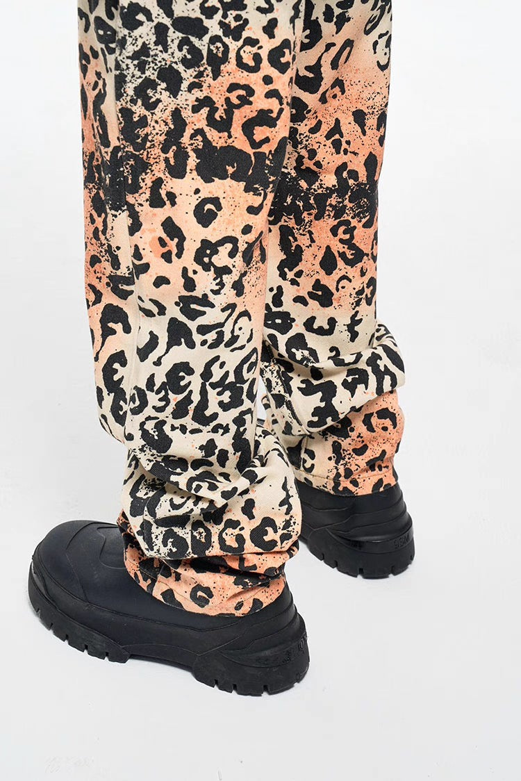 LEOPARD LOSE DENIM