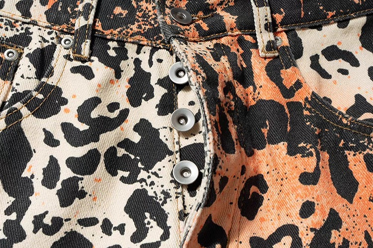 LEOPARD LOSE DENIM