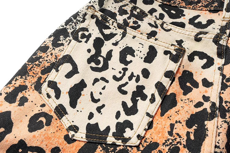 LEOPARD LOSE DENIM