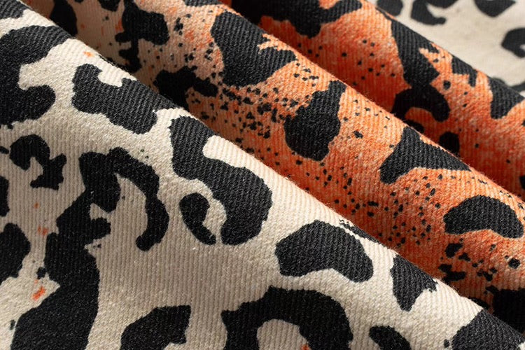 LEOPARD LOSE DENIM