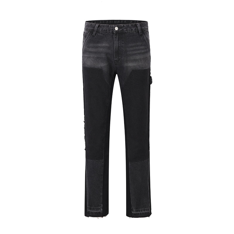 FLARED WORK DENIM