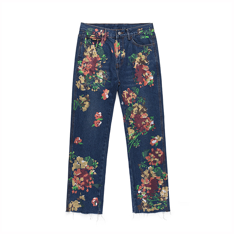 FLOWER PRINTET PANTS