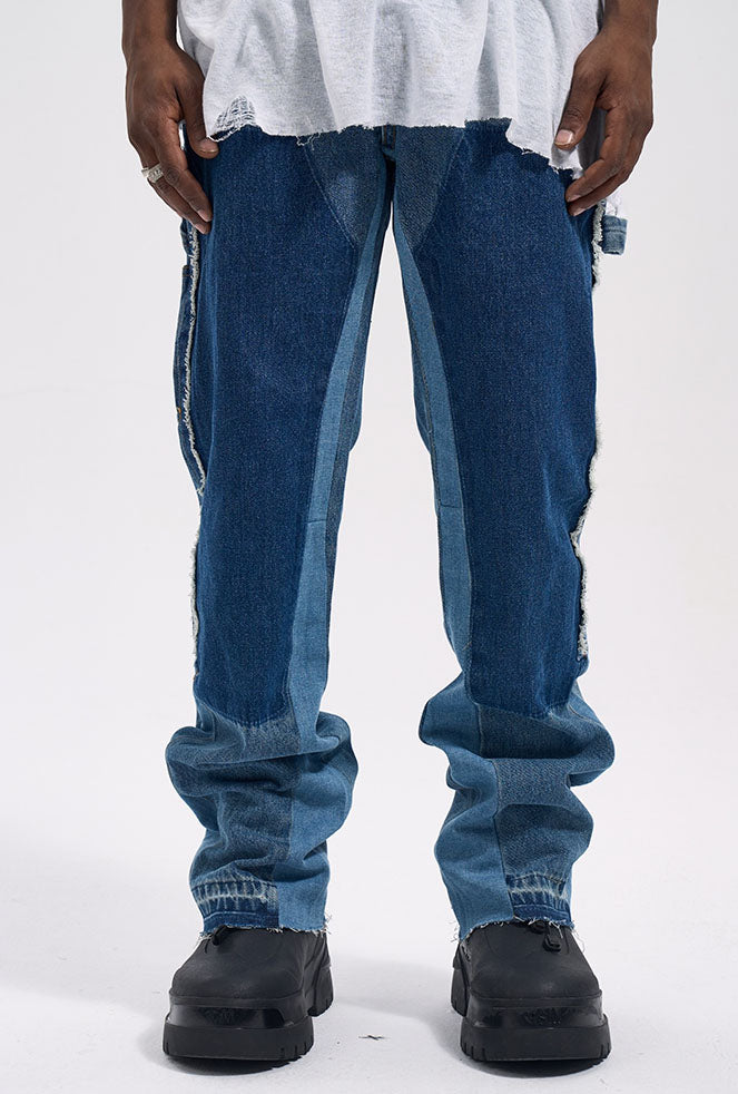 FLARED WORK DENIM