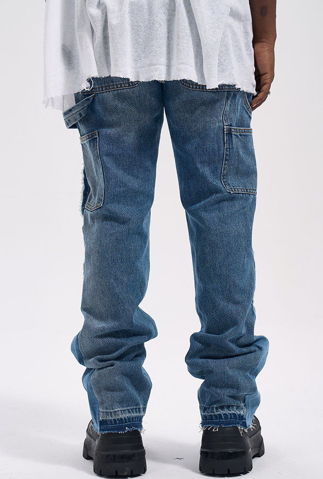 FLARED WORK DENIM