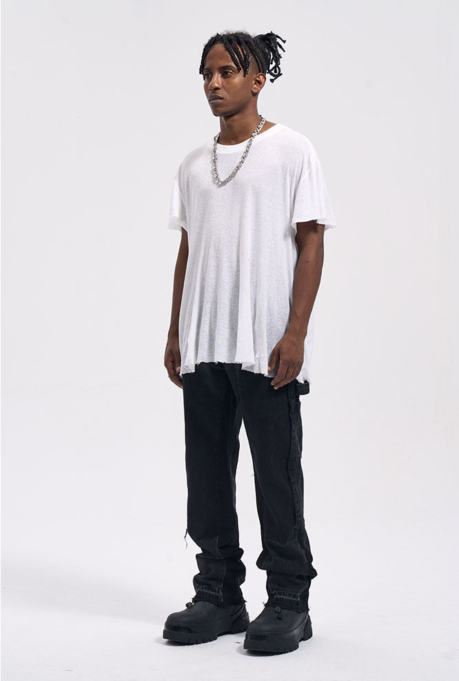 FLARED WORK DENIM