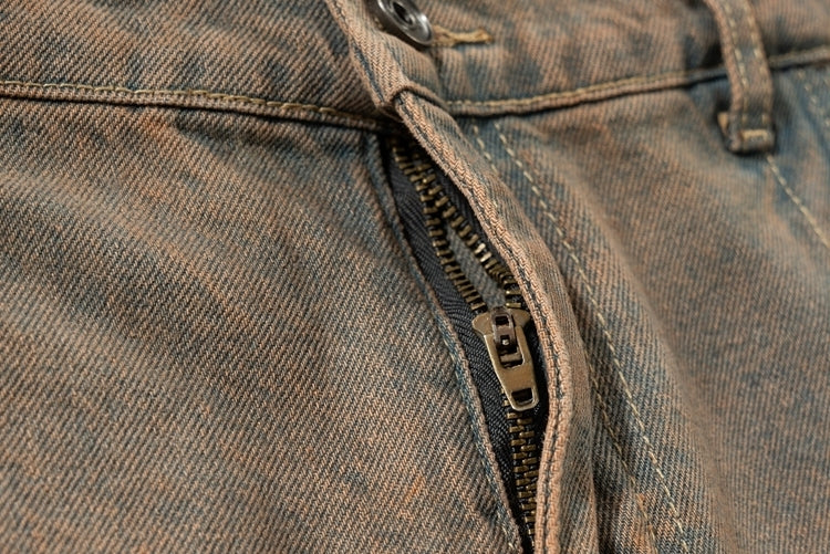 DOUBLE LAYERED DENIM PANTS