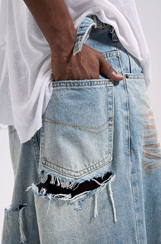 ERSASED BAGGY PANTS