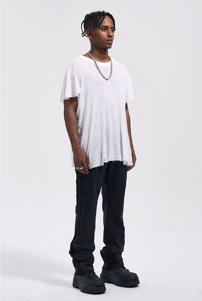 FLARED WORK DENIM