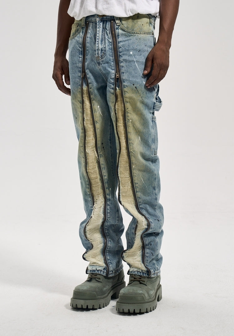 FRONT ZIPP DENIM
