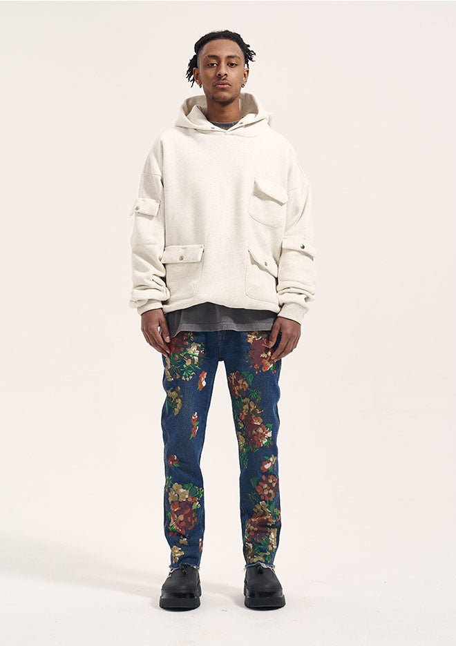 FLOWER PRINTET PANTS