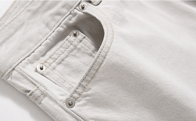 ZIPPER DENIM - GRAY