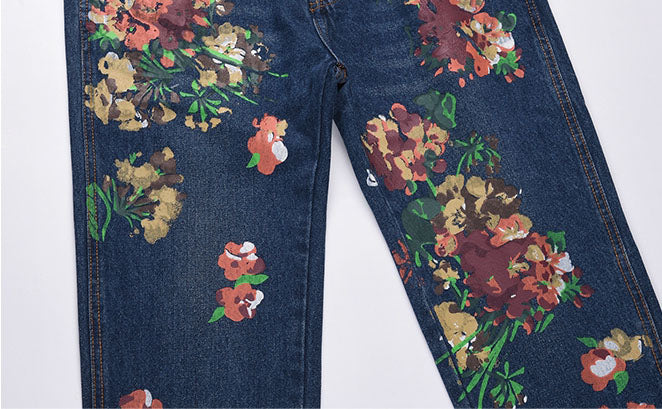 FLOWER PRINTET PANTS
