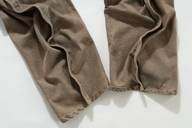 DOUBLE LAYERED DENIM PANTS