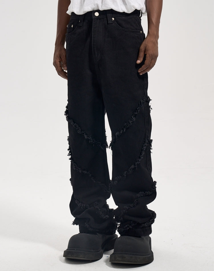 SPINY BAGGY DENIM