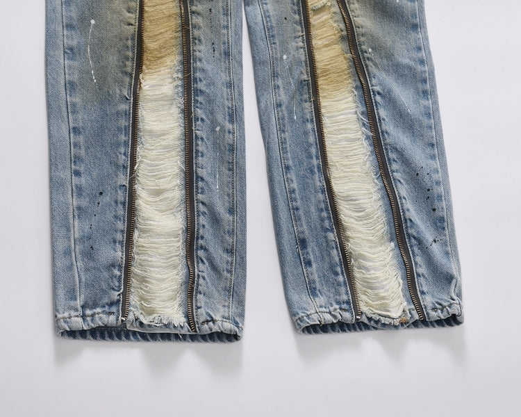 FRONT ZIPP DENIM