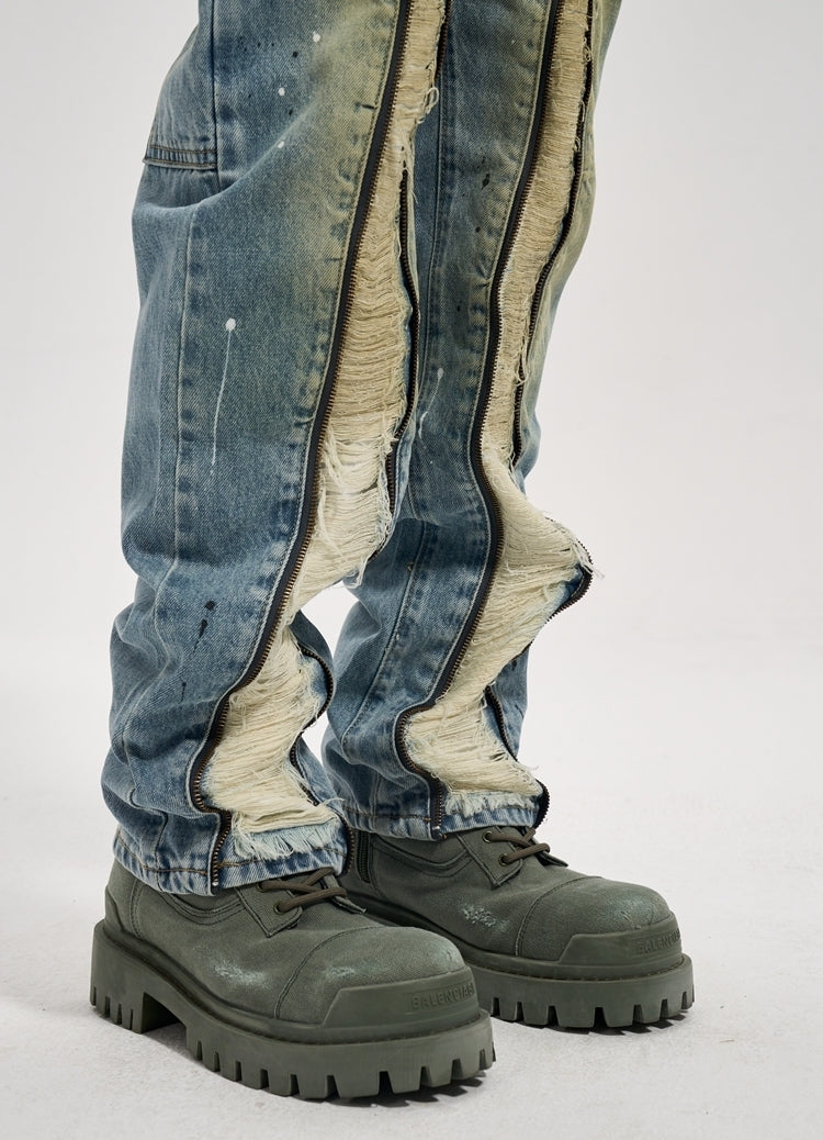 FRONT ZIPP DENIM