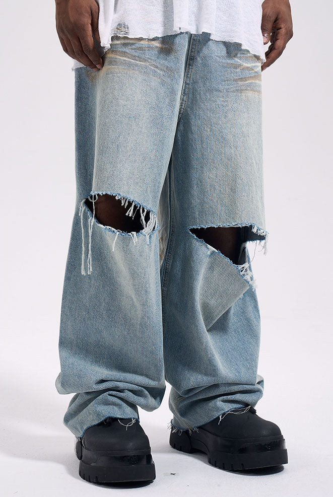 ERSASED BAGGY PANTS