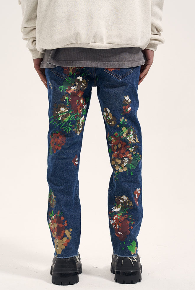 FLOWER PRINTET PANTS
