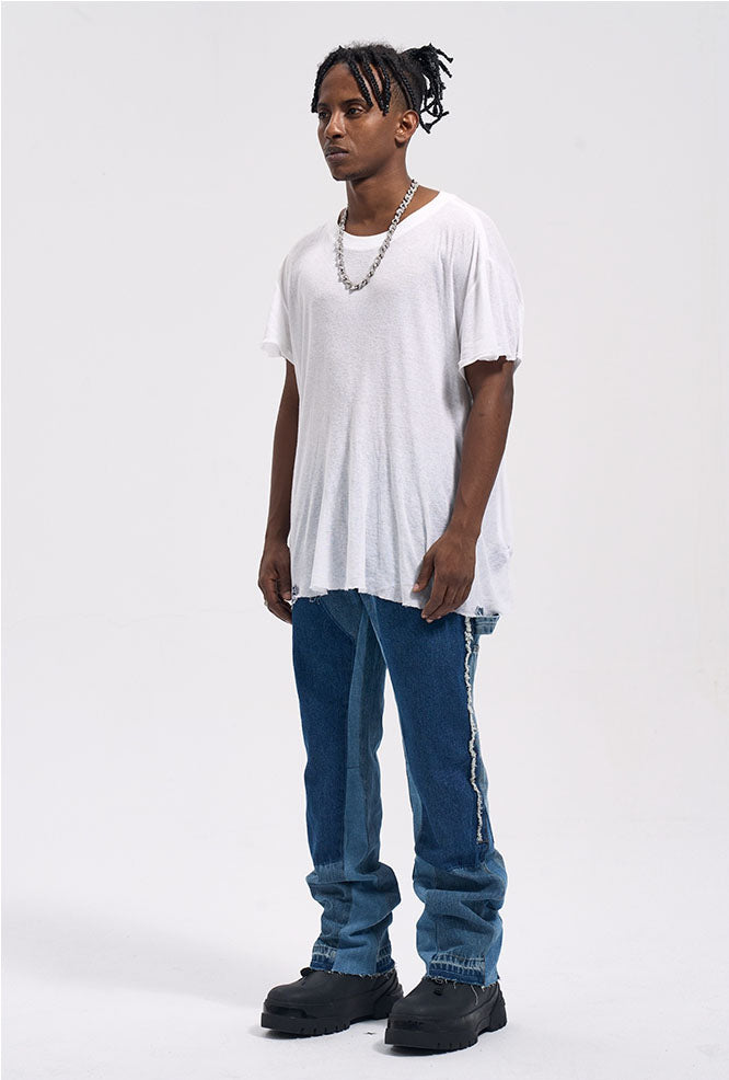 FLARED WORK DENIM