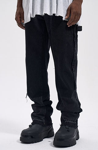 FLARED WORK DENIM