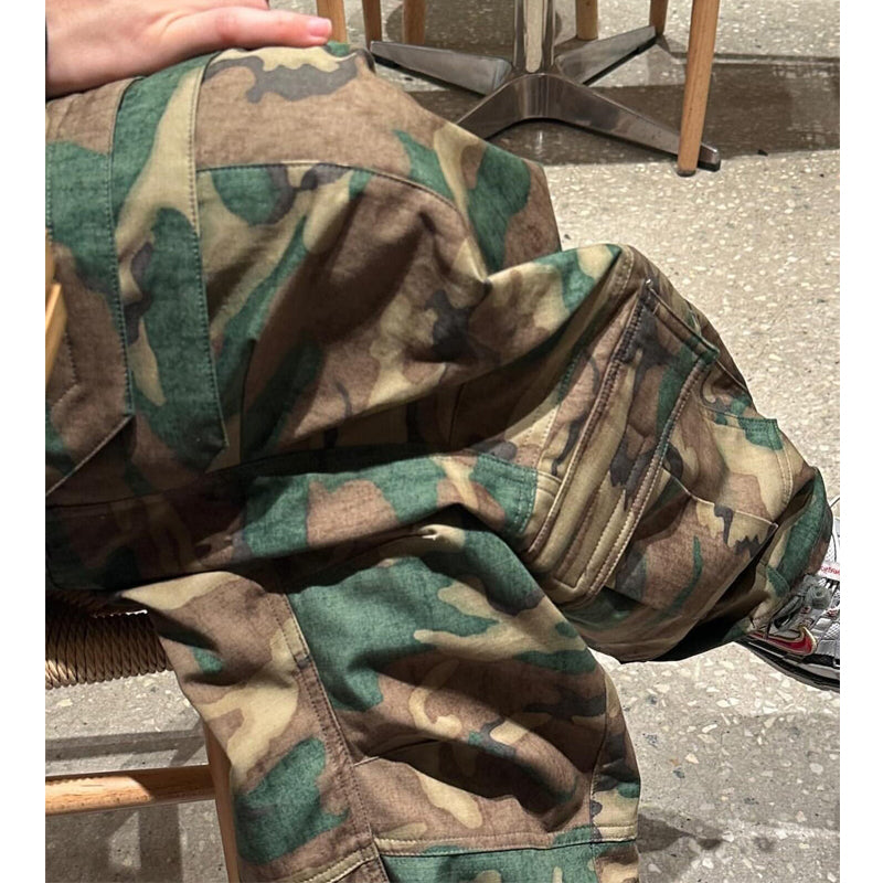 CAMOUFLAGE CARGO BAGGY PANTS