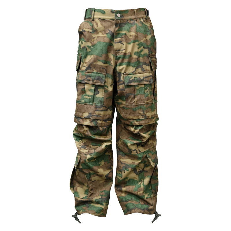 CAMOUFLAGE CARGO BAGGY PANTS