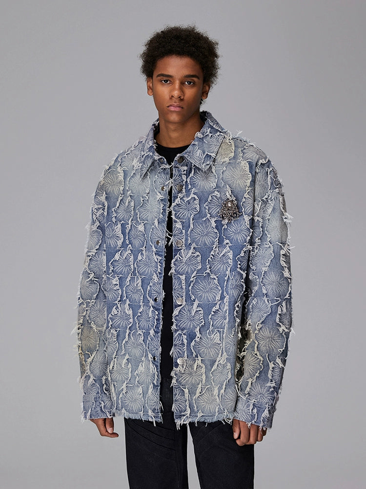 JACQUARD DENIM JACKET