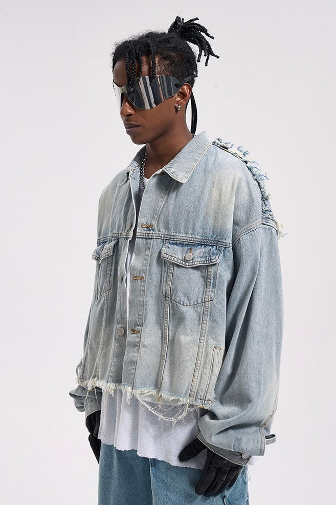 TASSLE DENIM JACKET