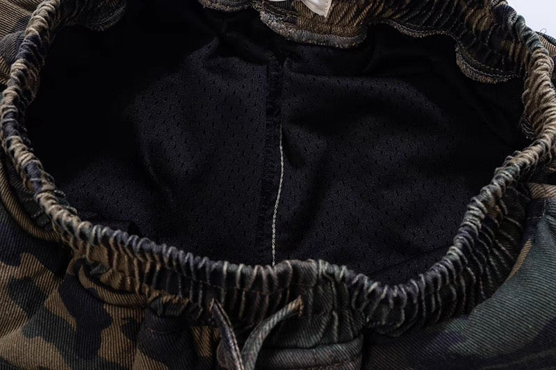 CAMOUFLAGE MESH SHORTS