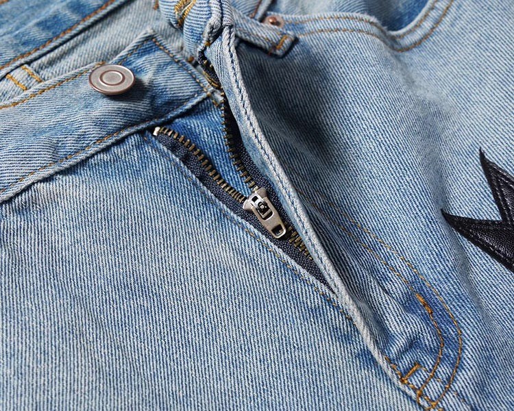 THUNDR PATCHED DENIM