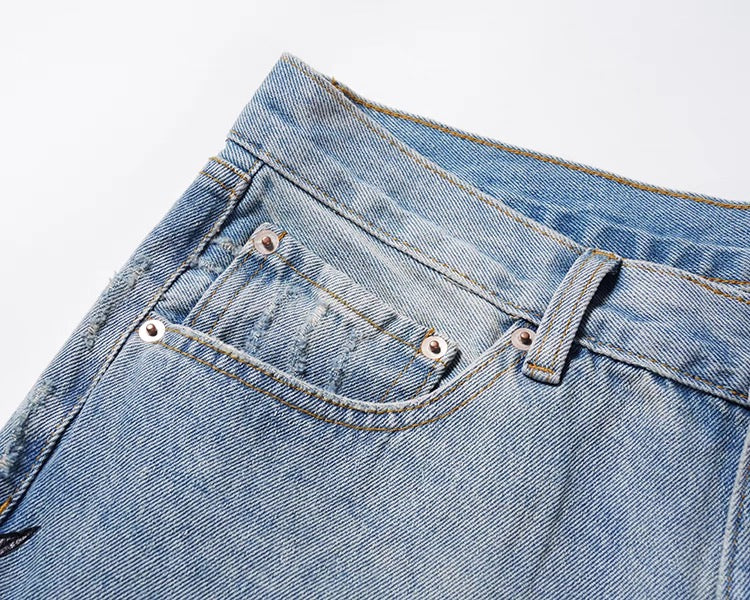 THUNDR PATCHED DENIM