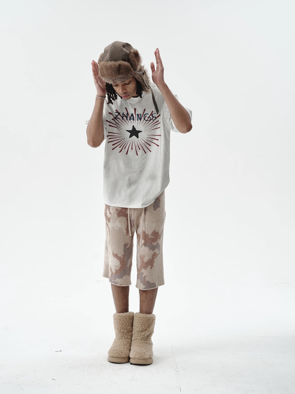 CAMOUFLAGE LONG SHORTS