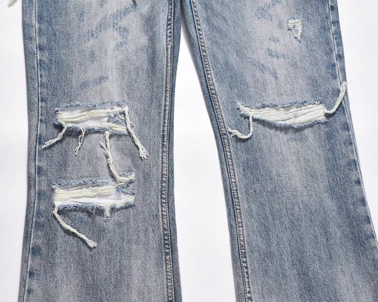 RIPPED LOSE DENIM