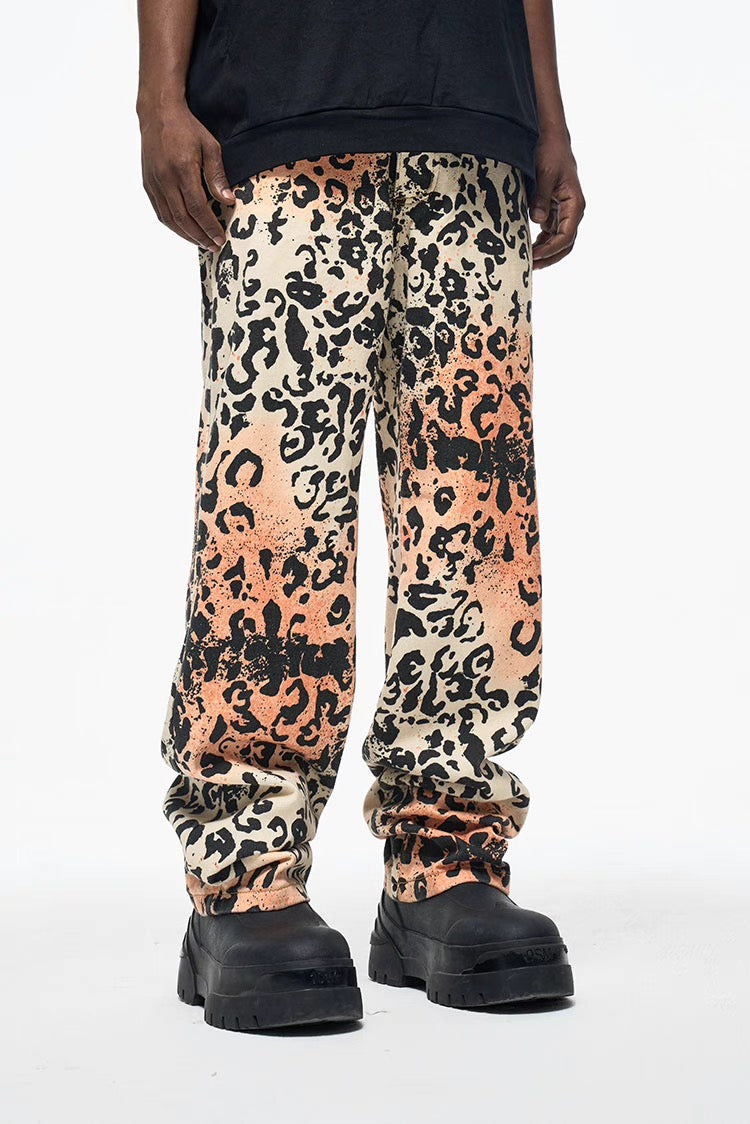 LEOPARD LOSE DENIM