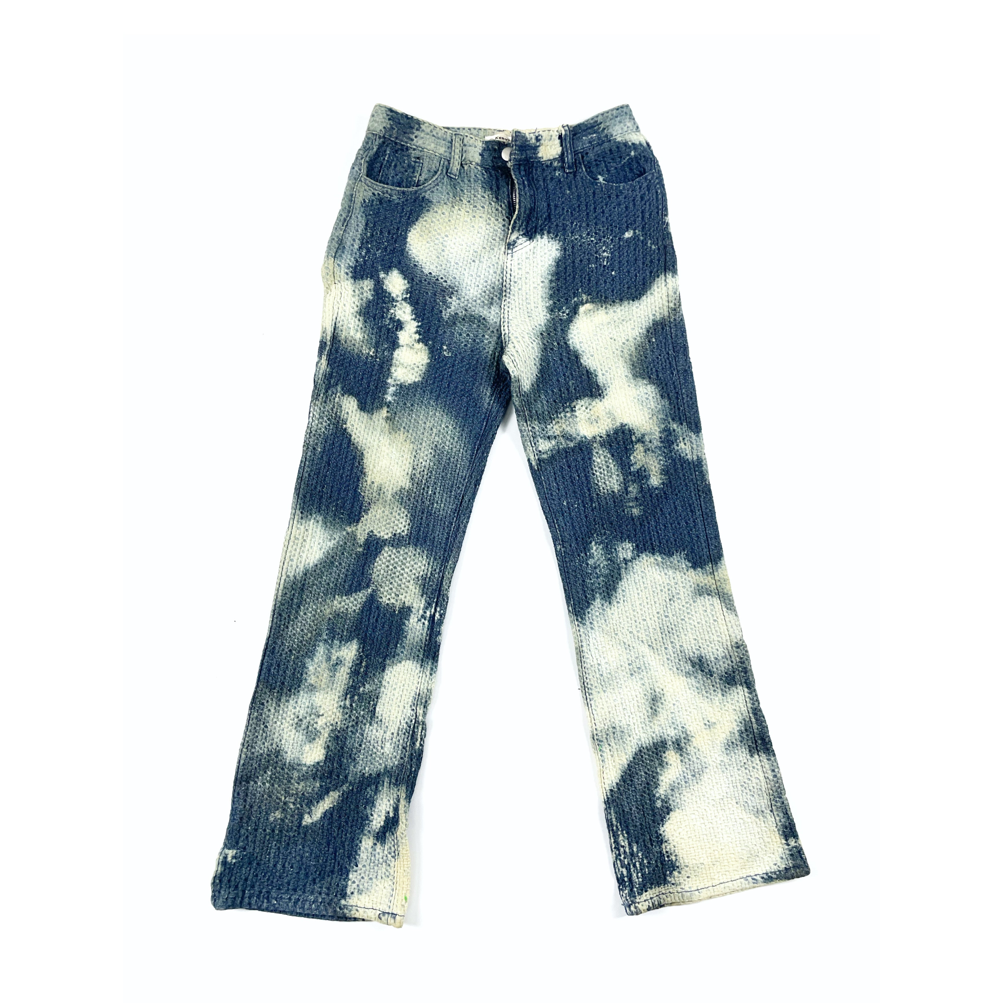 WOVEN BLEACHED PANTS