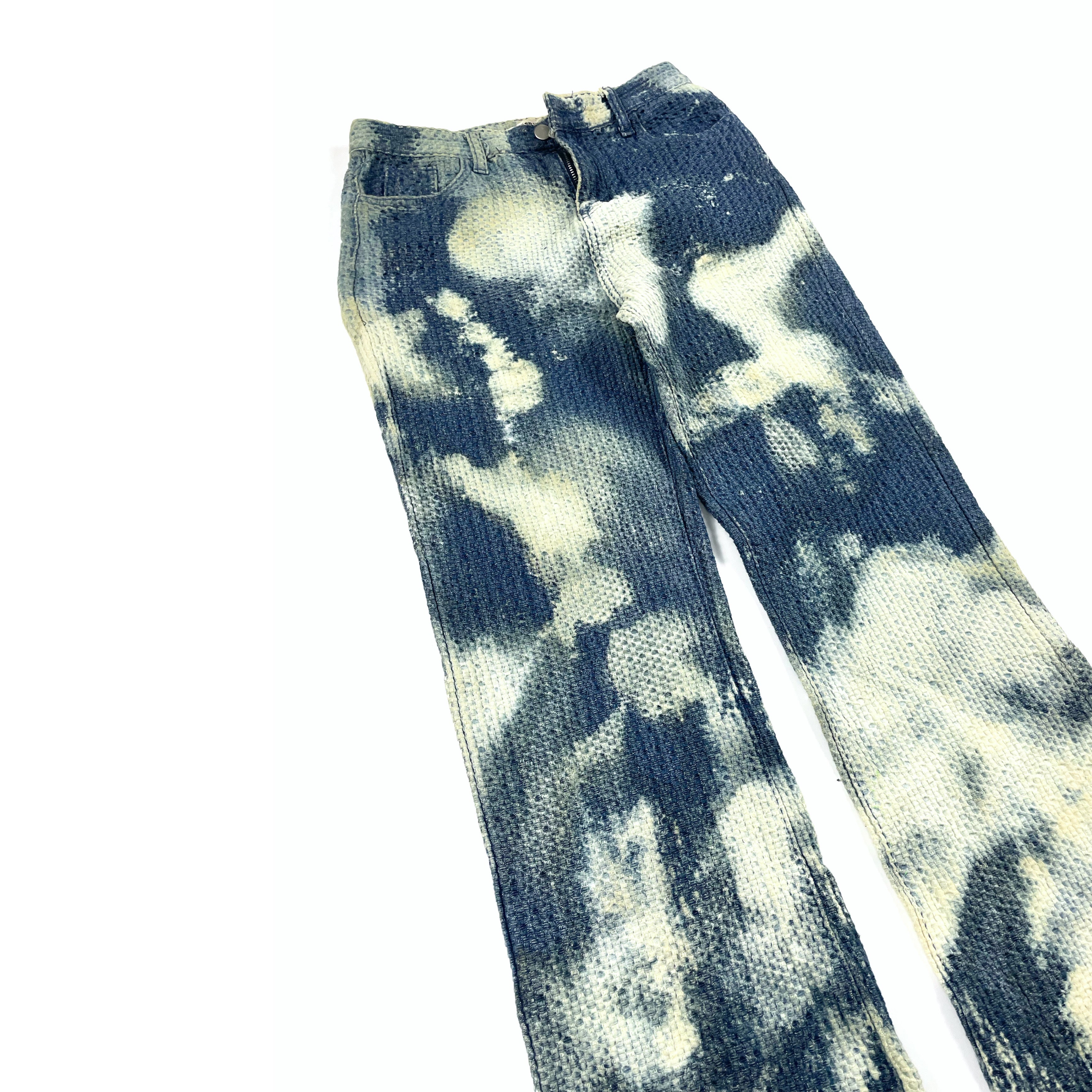 WOVEN BLEACHED PANTS