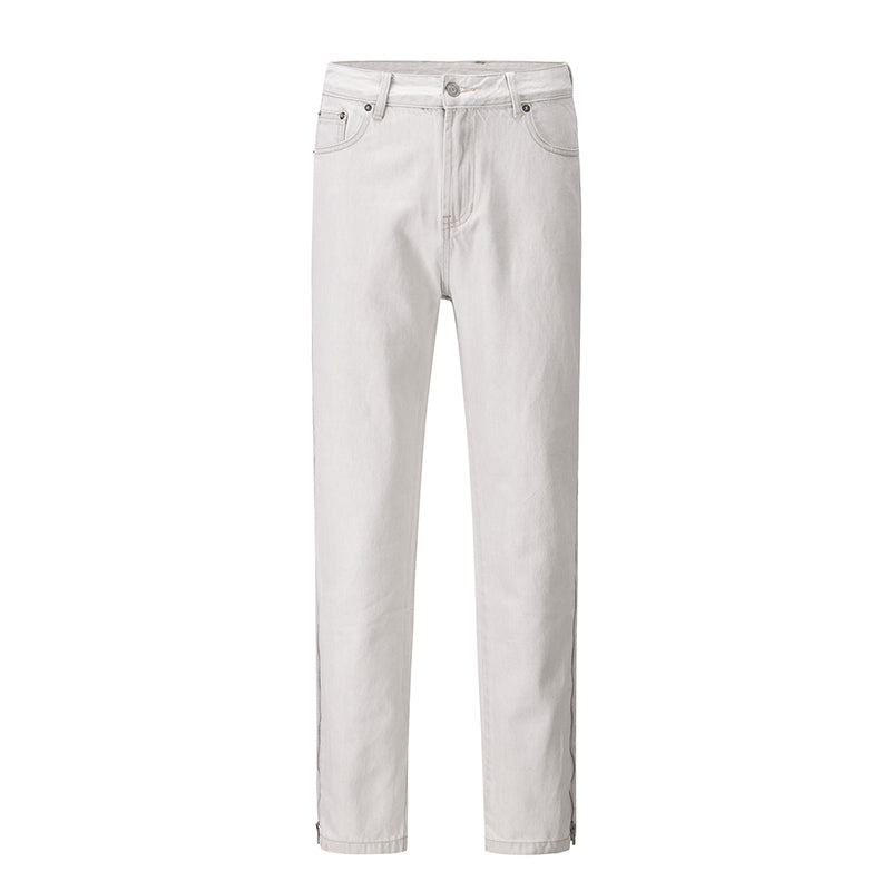 ZIPPER DENIM - GRAY