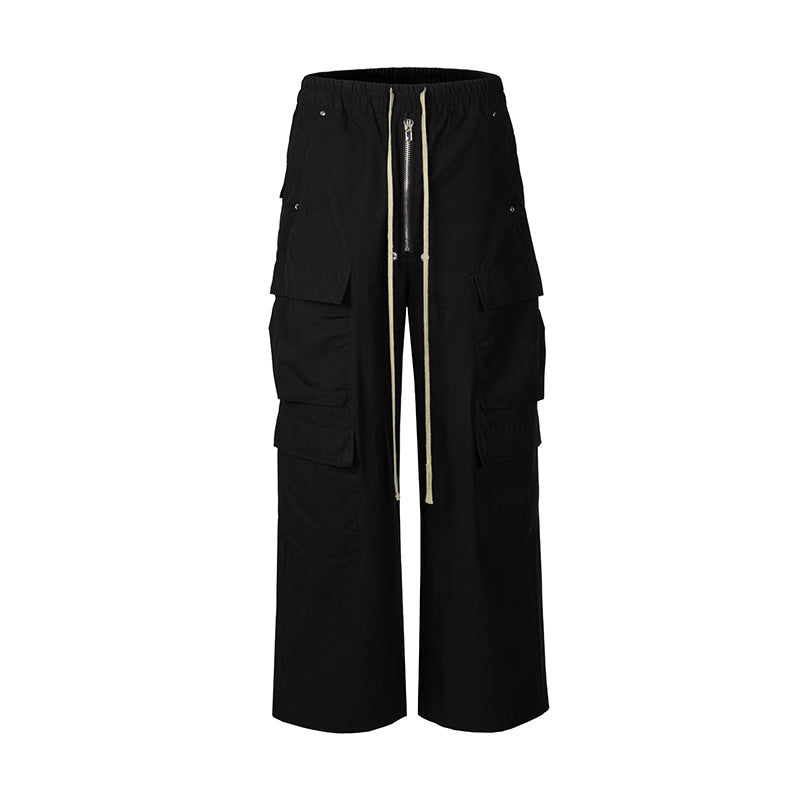 BAGGY CARGO PANTS - BLACK