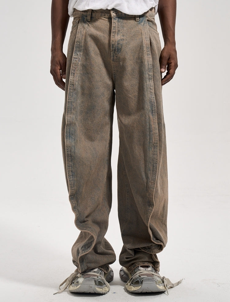 DISTRESSED CASUAL PANTS