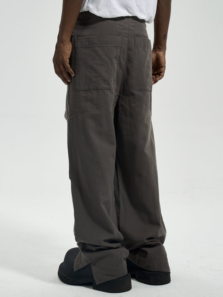 PLEATED CUT BAGGY CASUAL PANTS