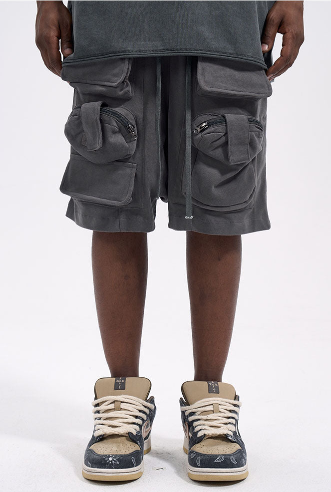 CARGO SHORTS - GRAY