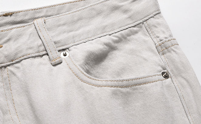 ZIPPER DENIM - GRAY