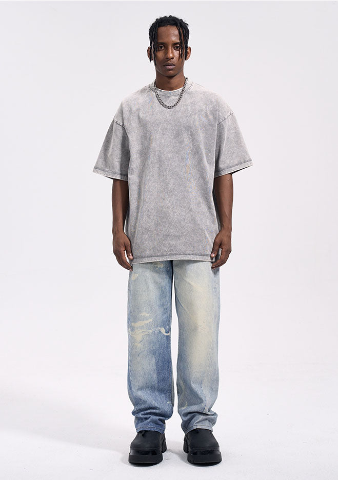 DISTRESSED BAGGY PANTS