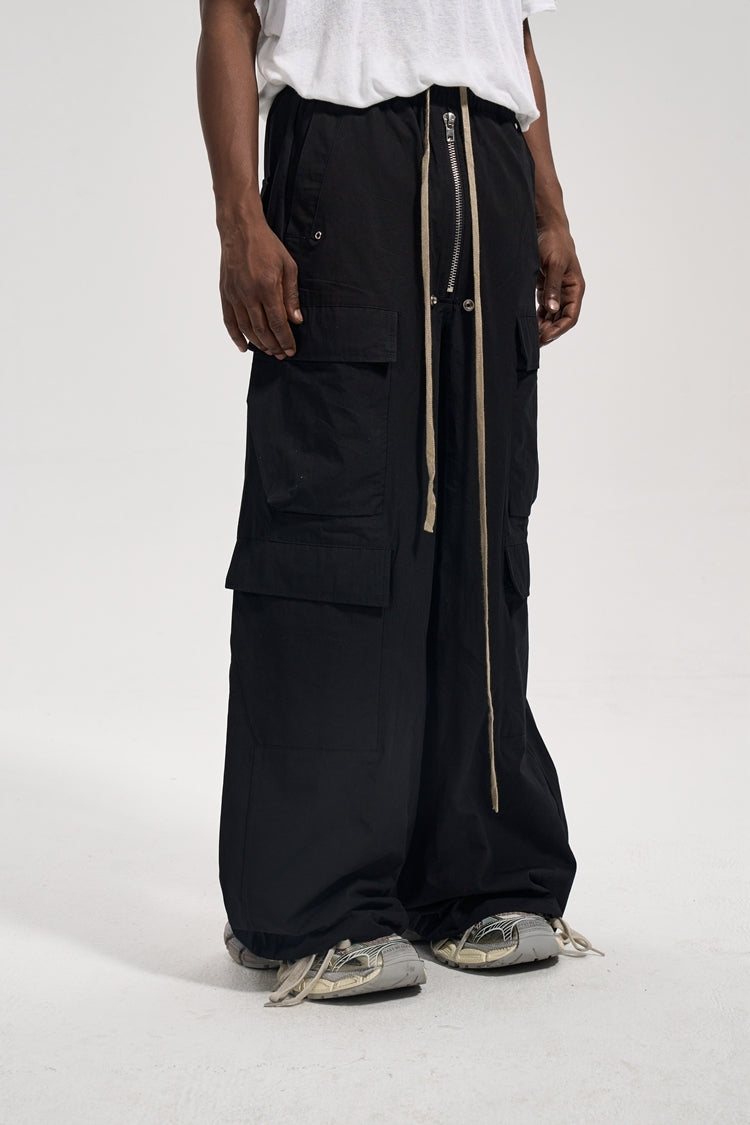 BAGGY CARGO PANTS - BLACK